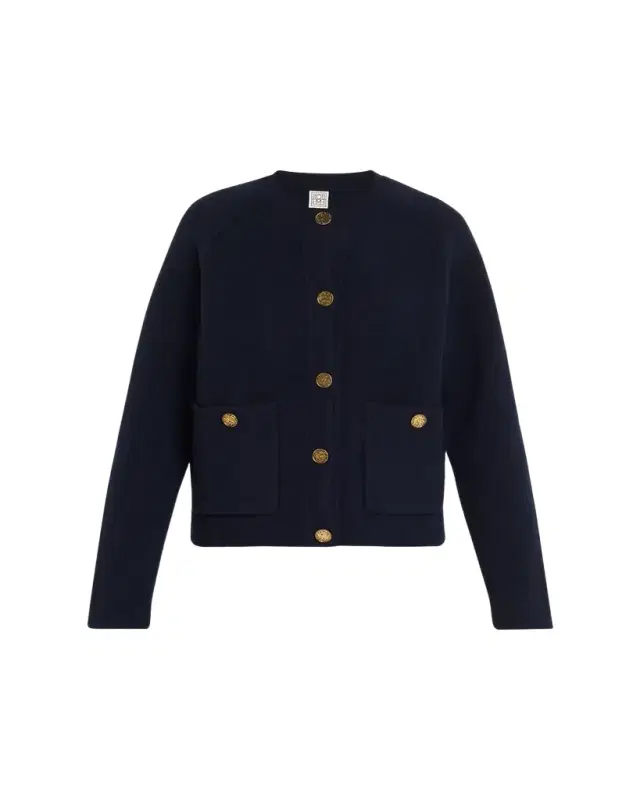 Hammered Button Cardigan