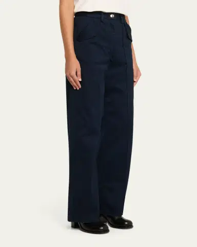 RÙADH The Odette Pintuck Straight-Leg Sateen Pants | Thumbnail 4 RÙADH The Odette Pintuck Straight-Leg Sateen Pants | Thumbnail 4