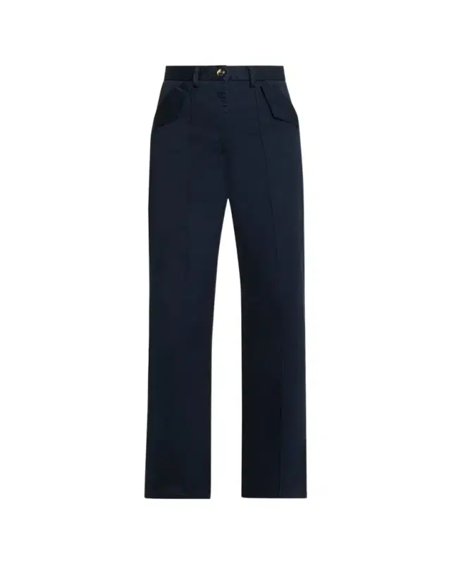 RUADH The Odette Pintuck Straight-Leg Sateen Pants