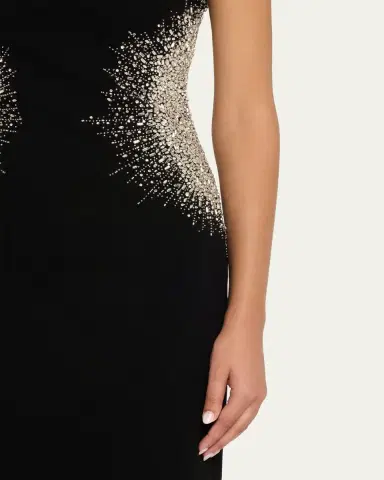 Naeem Khan Crystal Embellished Short-Sleeve Midi Dress | Thumbnail 5 Naeem Khan Crystal Embellished Short-Sleeve Midi Dress | Thumbnail 5