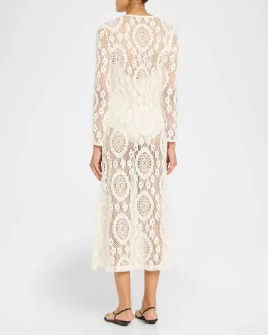 Simkhai Hawthorne Long-Sleeve Lace Dress | Thumbnail 7