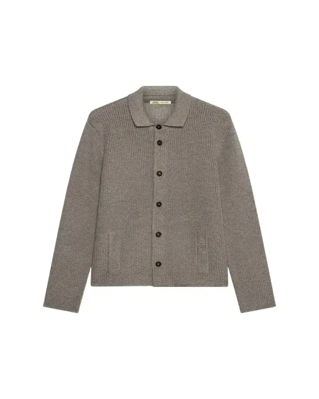 Baldassari Men's Brenta Virgin Wool Knit Overshirt