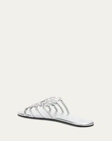 Loewe x Paula's Ibiza Petal Anagram Metallic Leather Slide Sandals | Thumbnail 2 Loewe x Paula's Ibiza Petal Anagram Metallic Leather Slide Sandals | Thumbnail 2