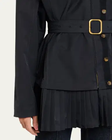Ulla Johnson Lison Belted Jacket with Pleated Hem | Thumbnail 9 Ulla Johnson Lison Belted Jacket with Pleated Hem | Thumbnail 9