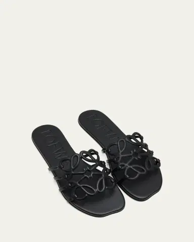 Loewe x Paula's Ibiza Petal Leather Anagram Slide Sandals | Thumbnail 5