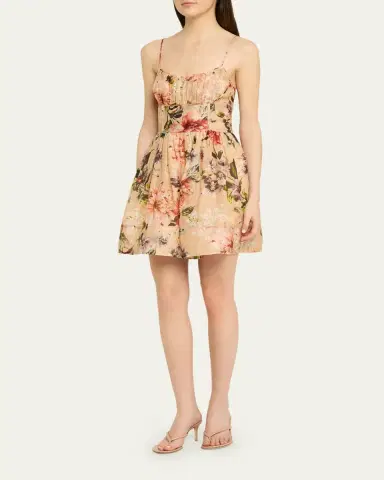 Cara Cara Alba Floral Fit-And-Flare Mini Dress | Thumbnail 4 Cara Cara Alba Floral Fit-And-Flare Mini Dress | Thumbnail 4