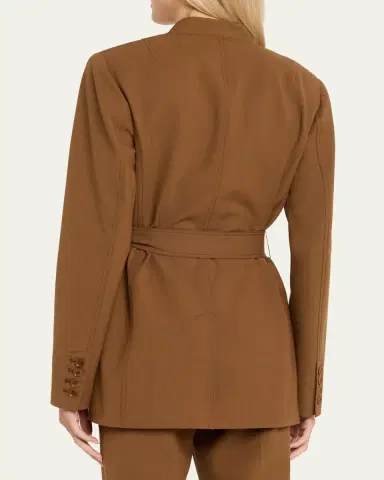 Ulla Johnson Zehra Draped Blazer Jacket With Belt | Thumbnail 3 Ulla Johnson Zehra Draped Blazer Jacket With Belt | Thumbnail 3