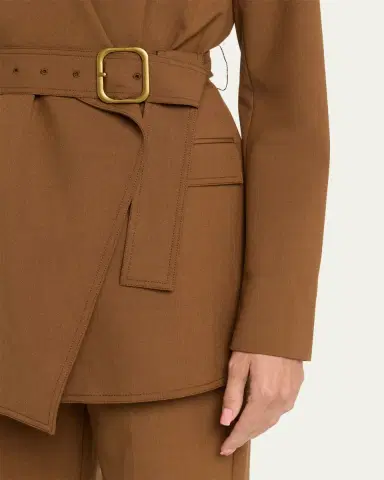 Ulla Johnson Zehra Draped Blazer Jacket With Belt | Thumbnail 5 Ulla Johnson Zehra Draped Blazer Jacket With Belt | Thumbnail 5