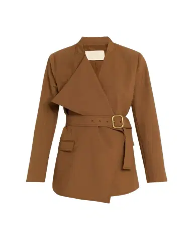 Ulla Johnson Zehra Draped Blazer Jacket With Belt | Thumbnail 1 Ulla Johnson Zehra Draped Blazer Jacket With Belt | Thumbnail 1