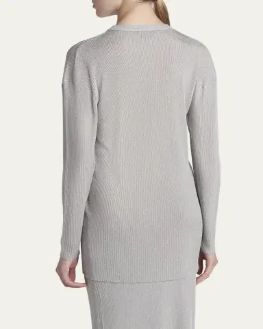 TOM FORD Paillette Rib Knit Tunic Top | Thumbnail 3 TOM FORD Paillette Rib Knit Tunic Top | Thumbnail 3