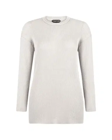 TOM FORD Paillette Rib Knit Tunic Top | Thumbnail 1 TOM FORD Paillette Rib Knit Tunic Top | Thumbnail 1