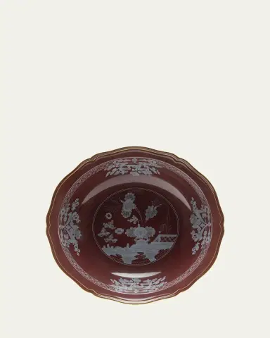 GINORI 1735 Oriente Italiano Castagna Deep Round Serving Bowl | Thumbnail 3