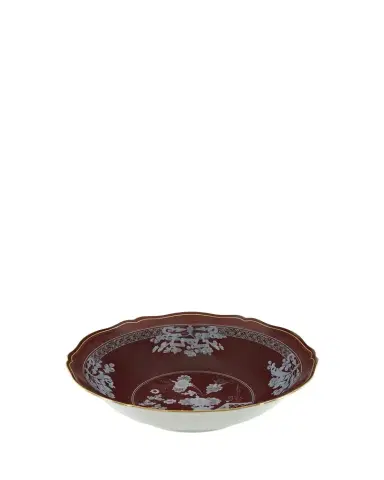GINORI 1735 Oriente Italiano Castagna Deep Round Serving Bowl | Thumbnail 1