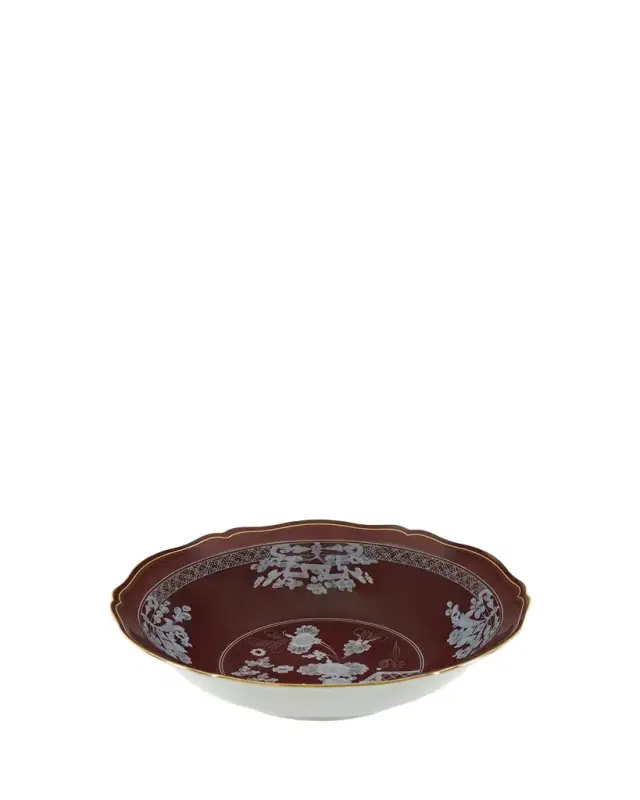 GINORI 1735 Oriente Italiano Castagna Deep Round Serving Bowl