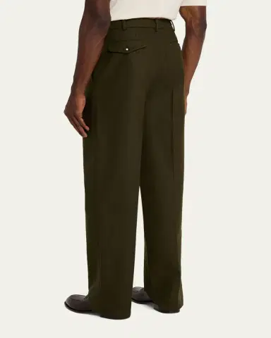 MAGLIANO Men's Signature Wool Double-Pleat Pants | Thumbnail 3 MAGLIANO Men's Signature Wool Double-Pleat Pants | Thumbnail 3