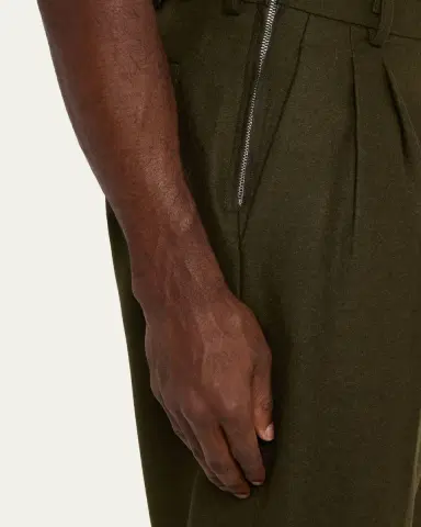 MAGLIANO Men's Signature Wool Double-Pleat Pants | Thumbnail 5 MAGLIANO Men's Signature Wool Double-Pleat Pants | Thumbnail 5