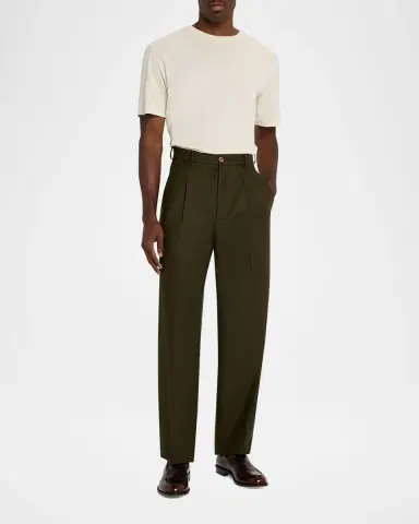 MAGLIANO Men's Signature Wool Double-Pleat Pants | Thumbnail 6 MAGLIANO Men's Signature Wool Double-Pleat Pants | Thumbnail 6