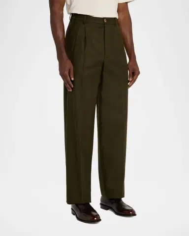 MAGLIANO Men's Signature Wool Double-Pleat Pants | Thumbnail 8 MAGLIANO Men's Signature Wool Double-Pleat Pants | Thumbnail 8