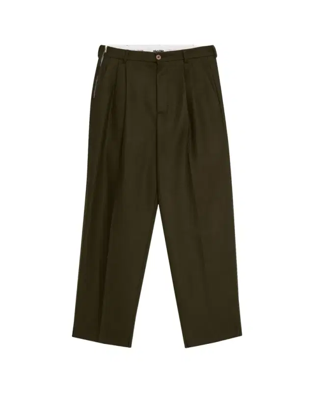 Men's Signature Wool Double-Pleat Pants