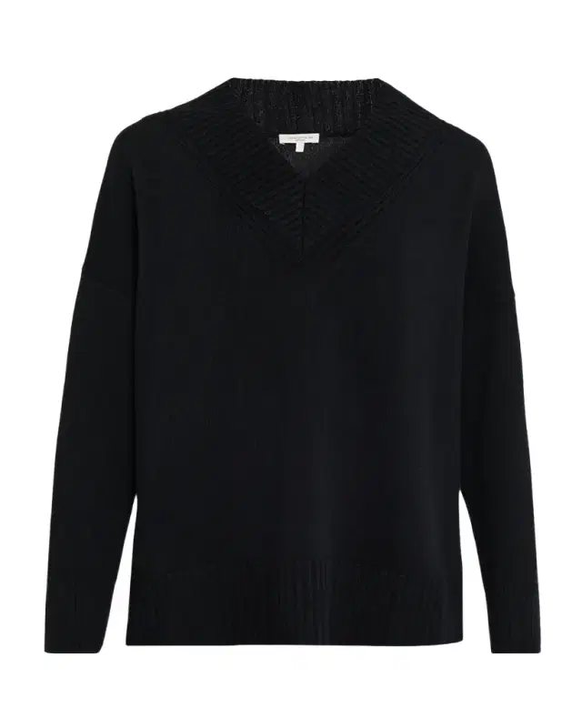 Cashmere Deep V-Neck Sweater