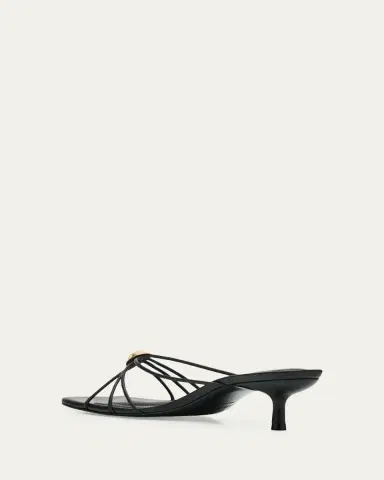 SIMKHAI Amaya Strappy Leather Kitten-Heel Sandals | Thumbnail 4 SIMKHAI Amaya Strappy Leather Kitten-Heel Sandals | Thumbnail 4
