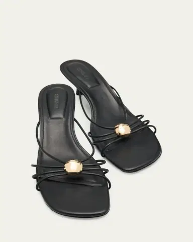 SIMKHAI Amaya Strappy Leather Kitten-Heel Sandals | Thumbnail 5 SIMKHAI Amaya Strappy Leather Kitten-Heel Sandals | Thumbnail 5