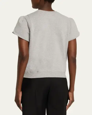 3.1 Phillip Lim French Terry Tulip-Sleeve Sweatshirt | Thumbnail 3