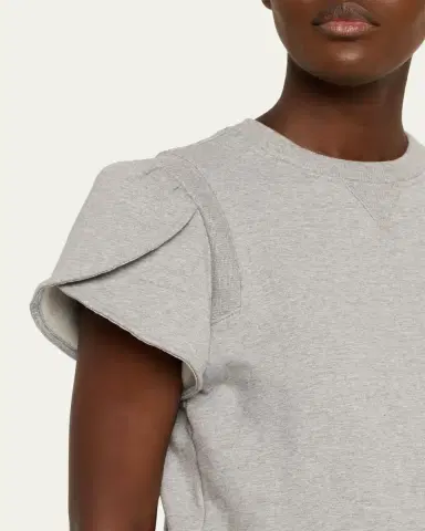 3.1 Phillip Lim French Terry Tulip-Sleeve Sweatshirt | Thumbnail 5
