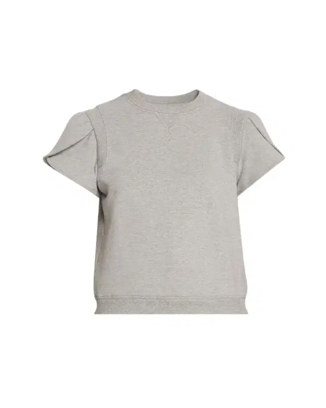 French Terry Tulip-Sleeve Sweatshirt