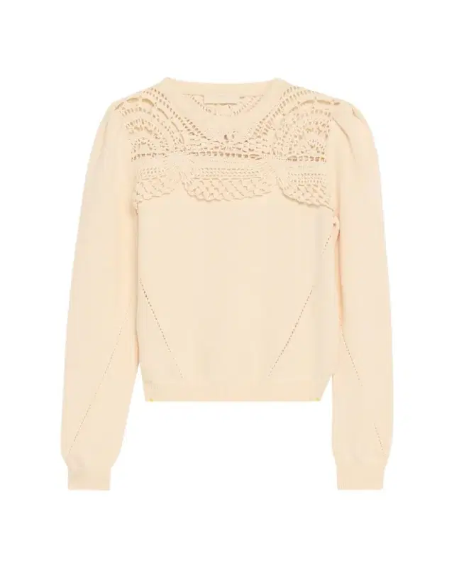 Ulla Johnson Lucette Openwork Crewneck Sweater