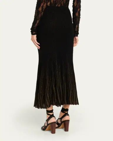 Ulla Johnson Vera Sparkly Knit Midi Skirt | Thumbnail 3