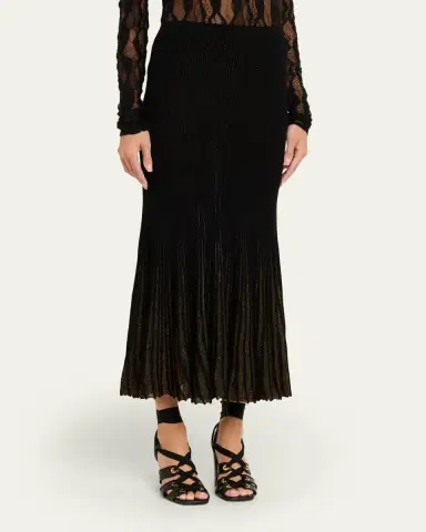Ulla Johnson Vera Sparkly Knit Midi Skirt | Thumbnail 4