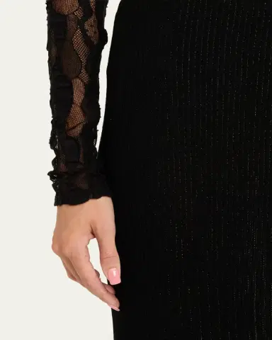 Ulla Johnson Vera Sparkly Knit Midi Skirt | Thumbnail 5