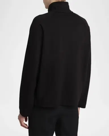 THE ROW Men 's Gallagher Cotton and Cashmere Funnel-Neck Sweater | Thumbnail 2 THE ROW Men 's Gallagher Cotton and Cashmere Funnel-Neck Sweater | Thumbnail 2