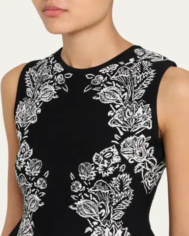 Ulla Johnson Vanna Jacquard Peplum Tank Top | Thumbnail 9