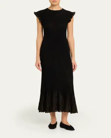 Ulla Johnson Noelle Sparkly Sleeveless Midi Dress | Thumbnail 2