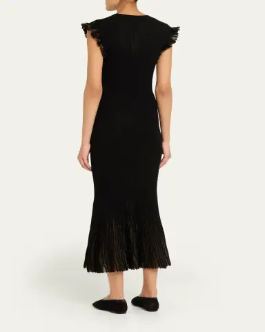 Ulla Johnson Noelle Sparkly Sleeveless Midi Dress | Thumbnail 3