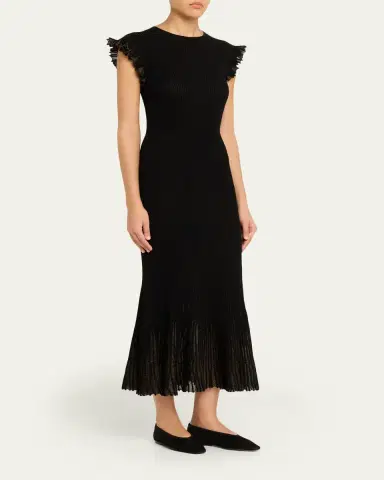 Ulla Johnson Noelle Sparkly Sleeveless Midi Dress | Thumbnail 4