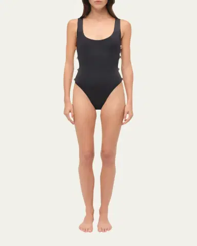Simkhai Mona Studded One-Piece Swimsuit | Thumbnail 2 Simkhai Mona Studded One-Piece Swimsuit | Thumbnail 2