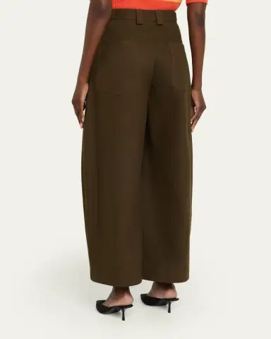 CHRISTOPHER JOHN ROGERS Tab-Ankle Barrel Trousers | Thumbnail 3 CHRISTOPHER JOHN ROGERS Tab-Ankle Barrel Trousers | Thumbnail 3
