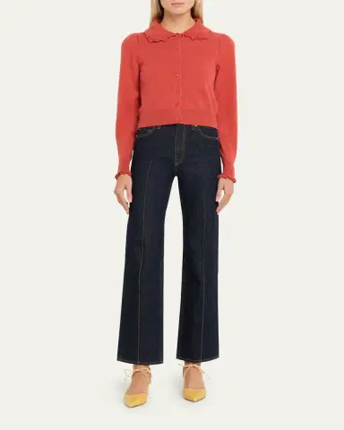 Ulla Johnson Kalila Collared Cashmere Crop Cardigan | Thumbnail 2 Ulla Johnson Kalila Collared Cashmere Crop Cardigan | Thumbnail 2