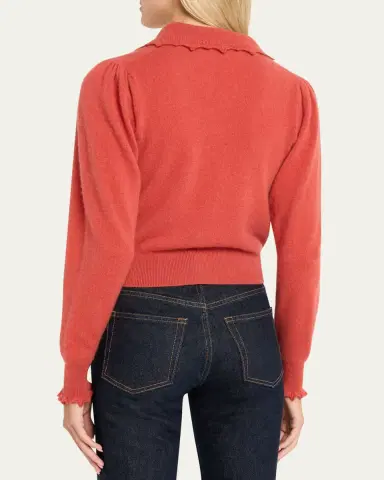 Ulla Johnson Kalila Collared Cashmere Crop Cardigan | Thumbnail 3 Ulla Johnson Kalila Collared Cashmere Crop Cardigan | Thumbnail 3