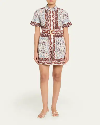 Cara Cara Malena Paisley Mini Shirtdress | Thumbnail 2