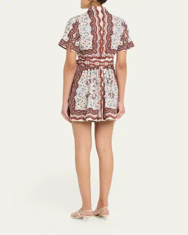 Cara Cara Malena Paisley Mini Shirtdress | Thumbnail 3