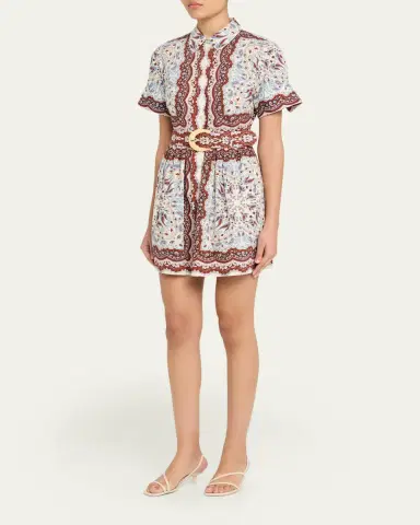 Cara Cara Malena Paisley Mini Shirtdress | Thumbnail 4