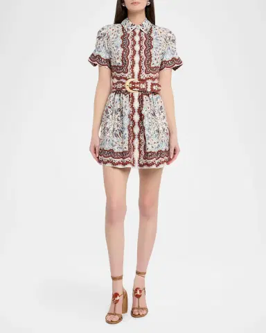 Cara Cara Malena Paisley Mini Shirtdress | Thumbnail 6