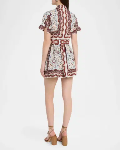 Cara Cara Malena Paisley Mini Shirtdress | Thumbnail 7