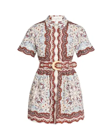 Cara Cara Malena Paisley Mini Shirtdress | Thumbnail 1