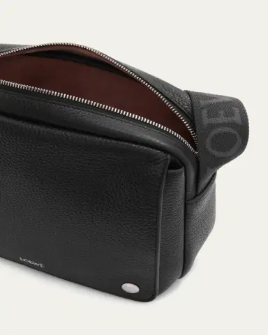 Loewe Men's Medium Pebble Grained Calfskin Messenger Bag | Thumbnail 4