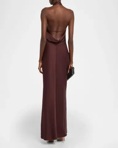 Simkhai Reannon Draped Satin Gown | Thumbnail 11 Simkhai Reannon Draped Satin Gown | Thumbnail 11
